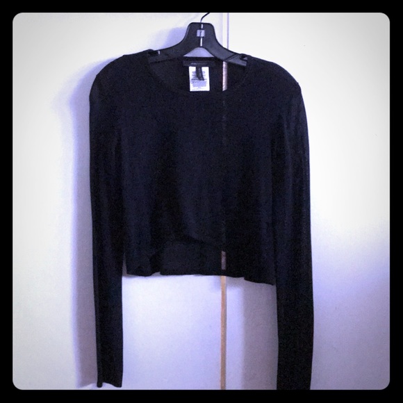 NWOT BCBG Renea Cropped Long Sleeve Sz XS - Picture 1 of 3